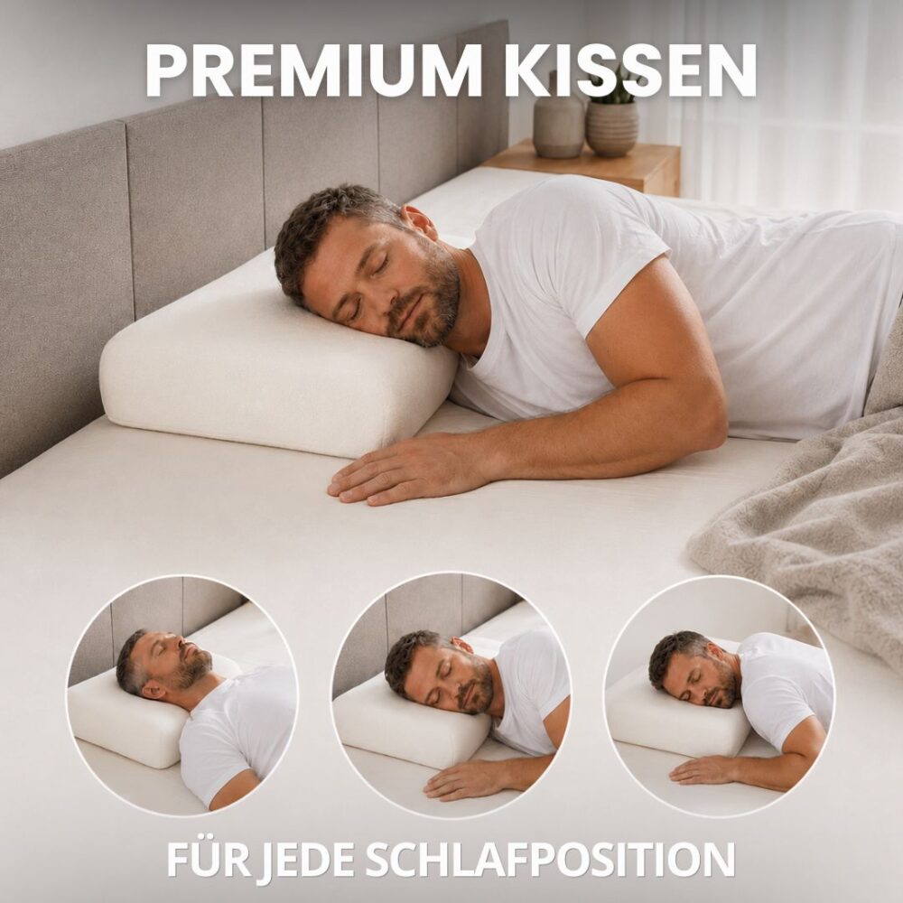 Premium Memory-Kissen für jede Schlafposition