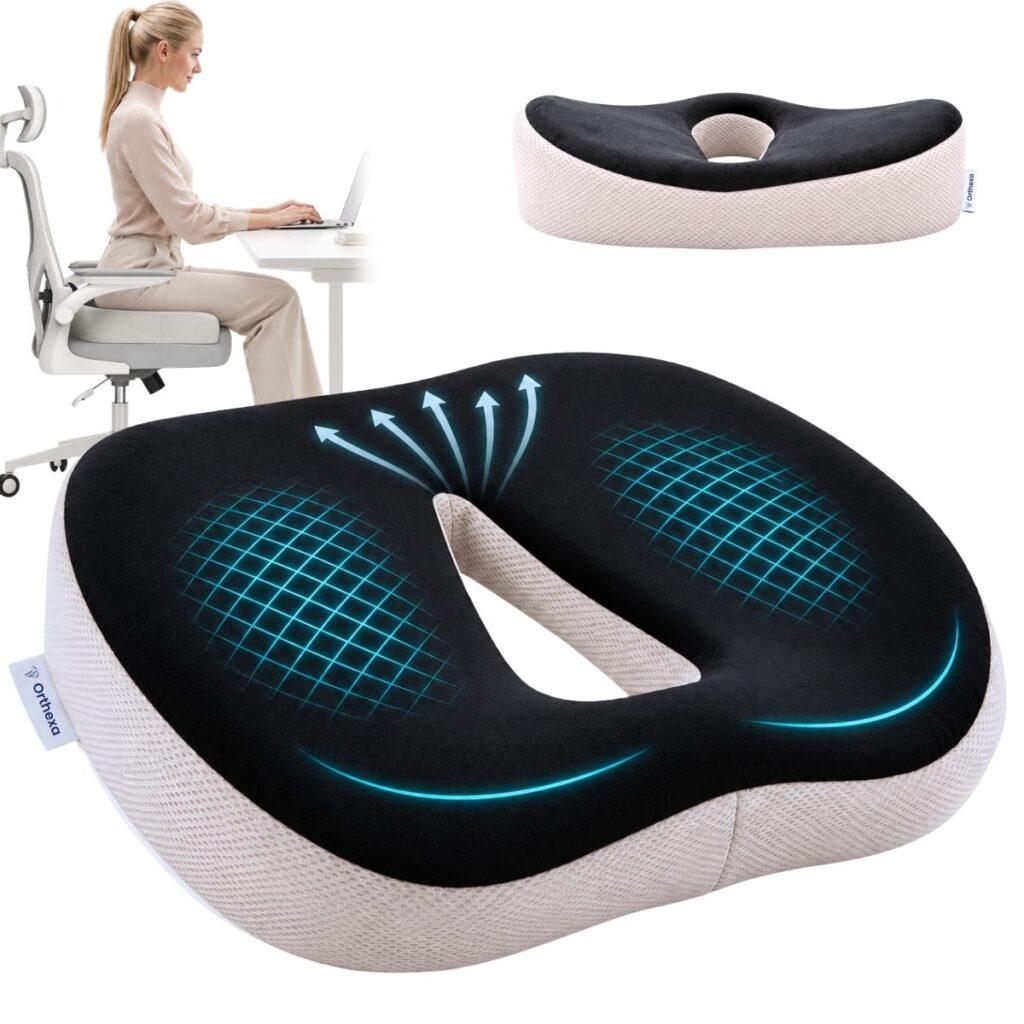 Orthopädisches Sitzkissen ComfortSit aus Memory-Schaum