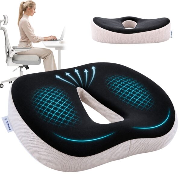 Orthopädisches Sitzkissen ComfortSit aus Memory-Schaum